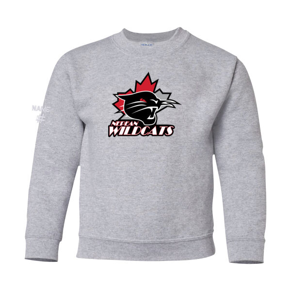 Gildan Youth Big Logo Twill Crewneck Thumbnail