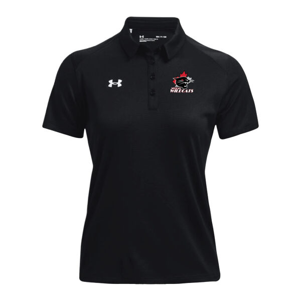 UA Women's Small Logo Printed Tech SS Polo Thumbnail