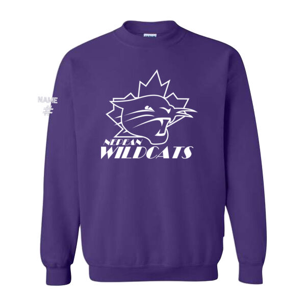 Gildan Unisex Paint it Purple Printed Crewneck Thumbnail