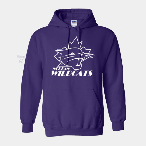 Gildan Unisex Paint it Purple Printed Hoodie Thumbnail