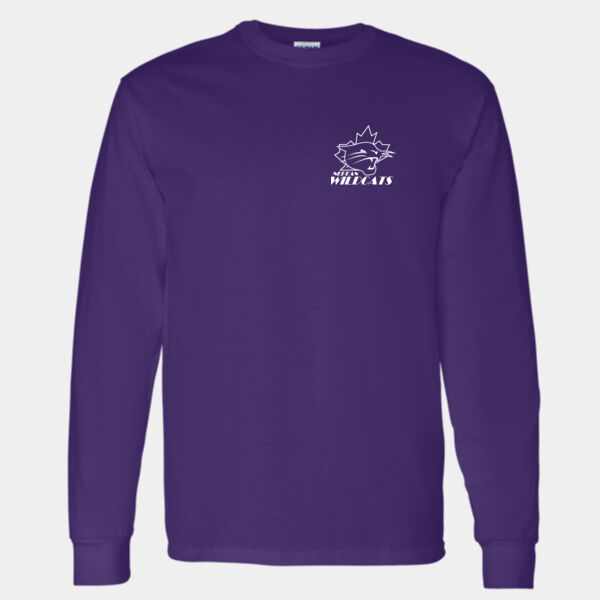 Gildan Unisex Small Paint it Purple Printed Long Sleeve Thumbnail
