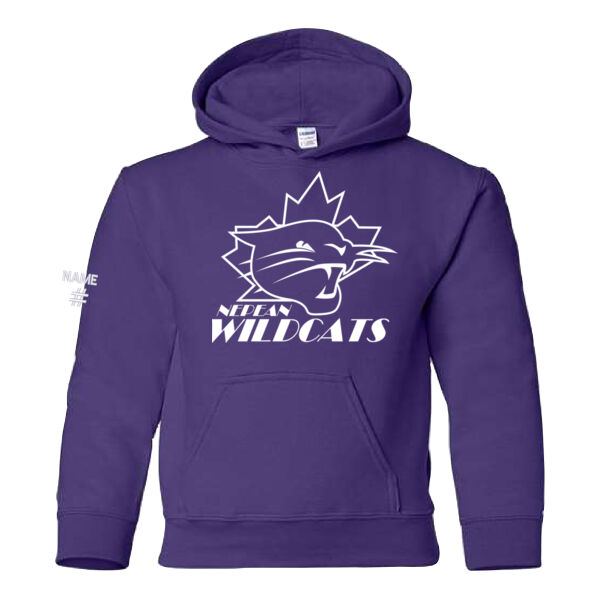 Gildan Youth Paint it Purple Printed Hoodie Thumbnail