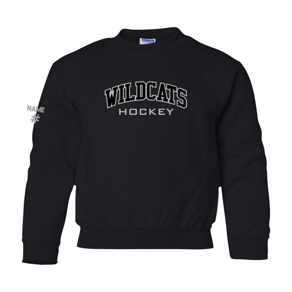 Gildan Youth Hockey Twill Crewneck Thumbnail