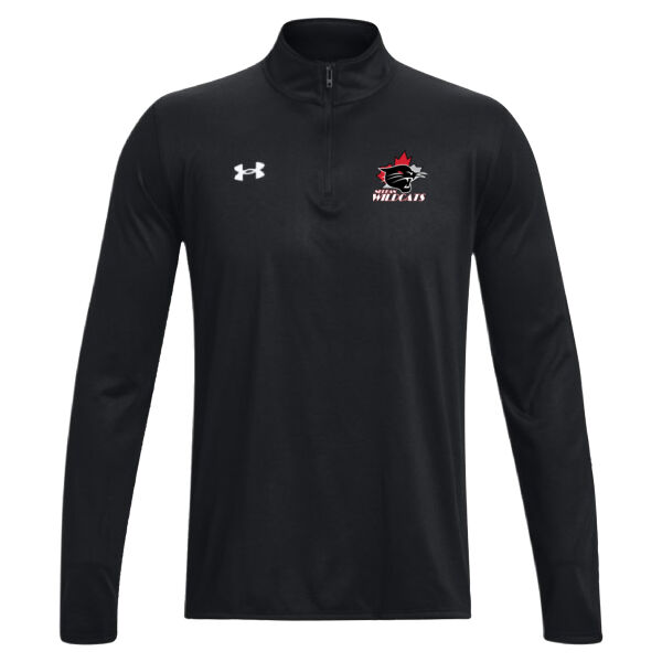 UA Unisex Small Logo Printed Team Tech Quarter Zip Thumbnail