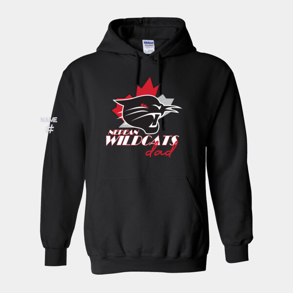 Wildcats Dad Gildan Unisex Printed Hoodie Thumbnail