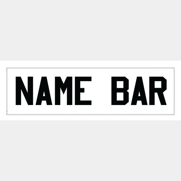White Name Bar - Jersey Thumbnail